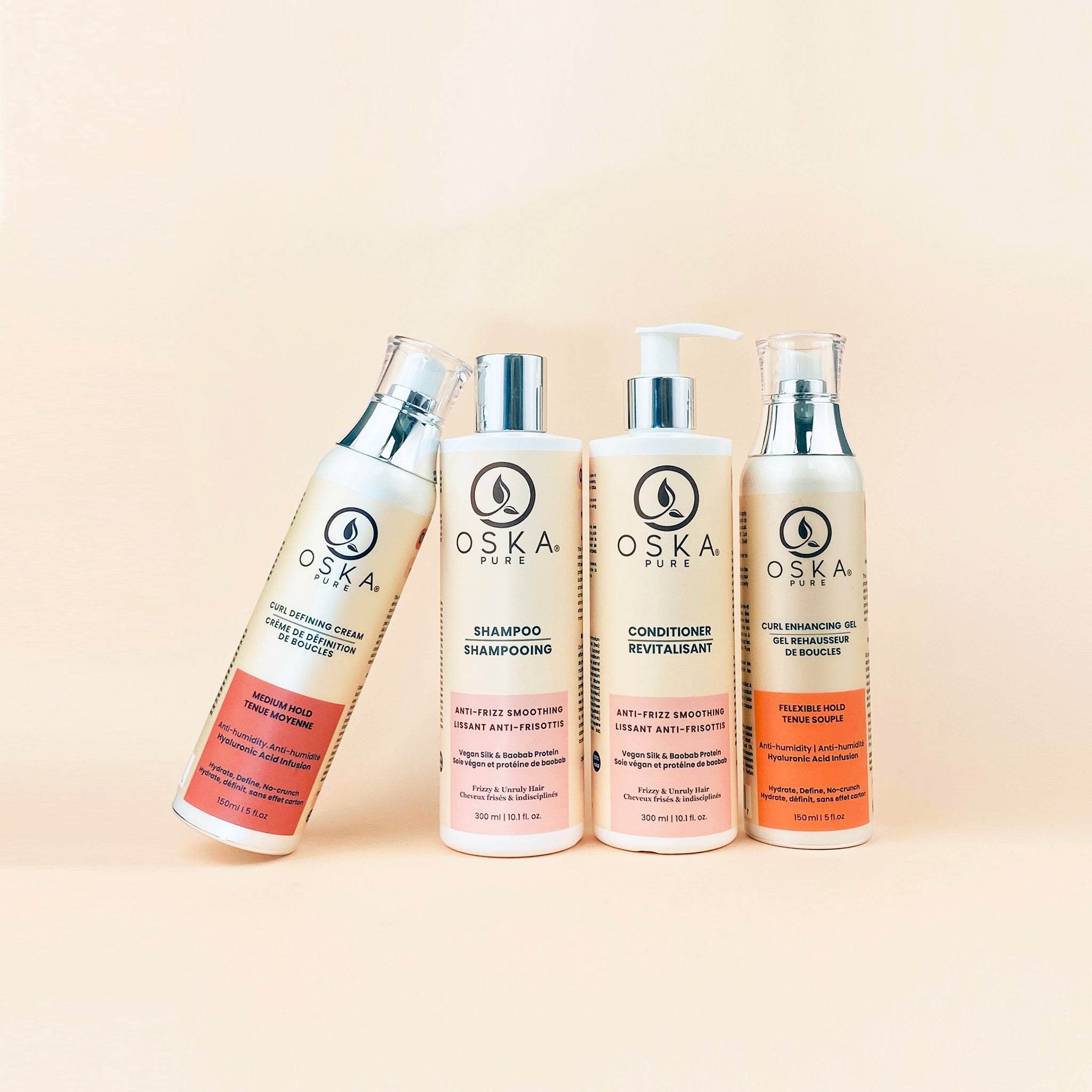 Curly Essentials Set | Shampoo, Conditioner, Curl Cream & Gel