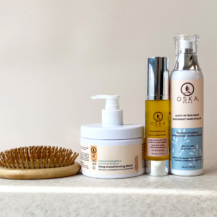 Nourishing & Repairing Trio I Hair Mask, Leave-In Treatment, Hair Oil