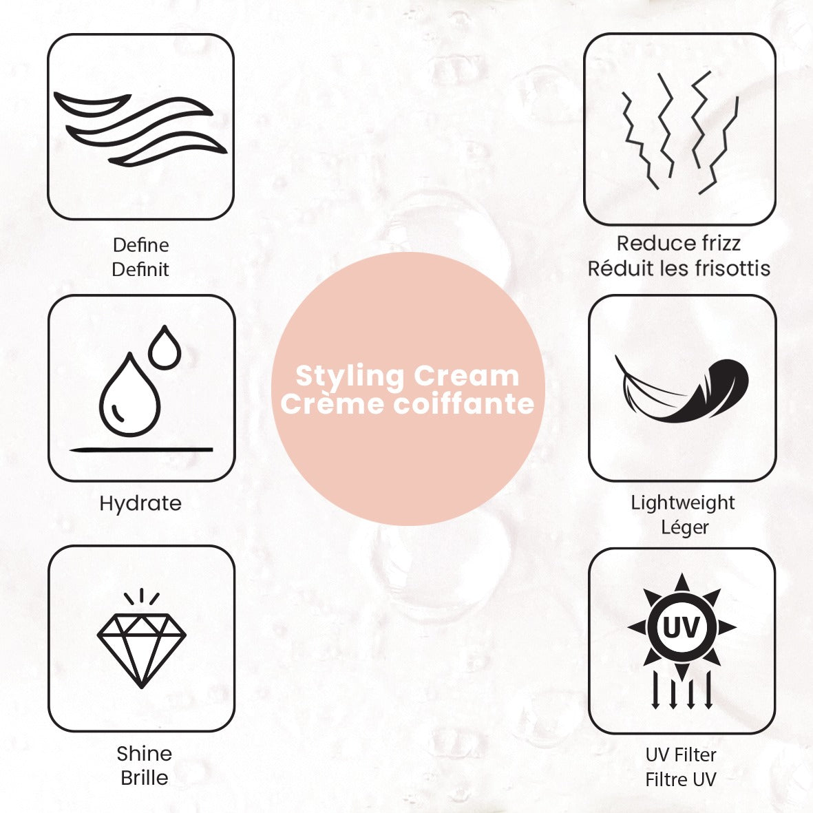 Styling Cream <br>Hydration, UV Protection, Frizz control image 1